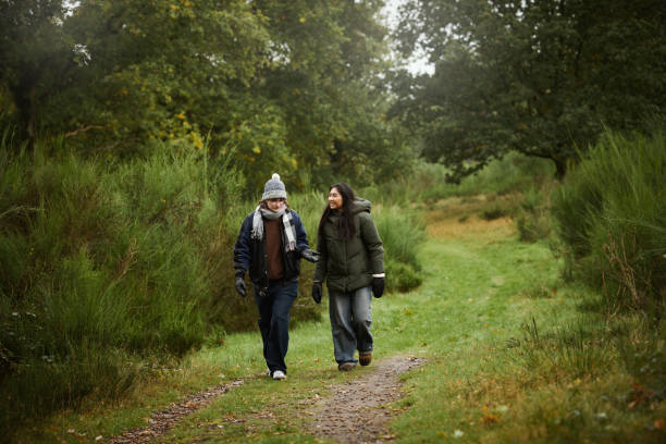 istock Young women going for a walk outdoors in autumn. 1757664528