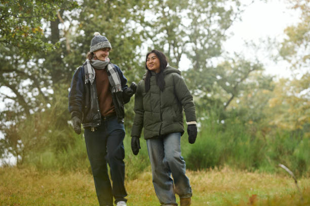 istock Young women going for a walk outdoors in autumn. 1757665577