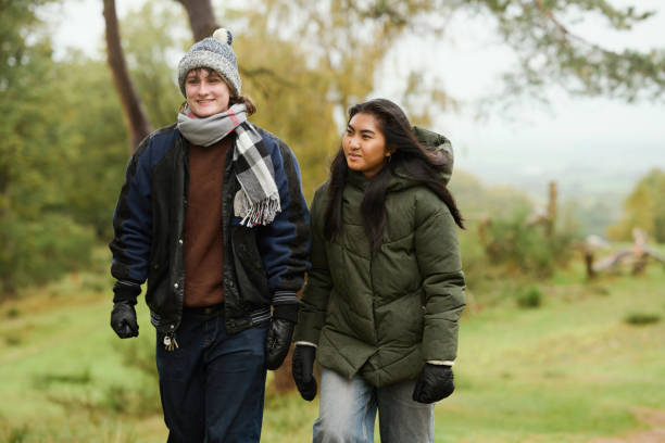 istock Young women going for a walk outdoors in autumn. 1757670071