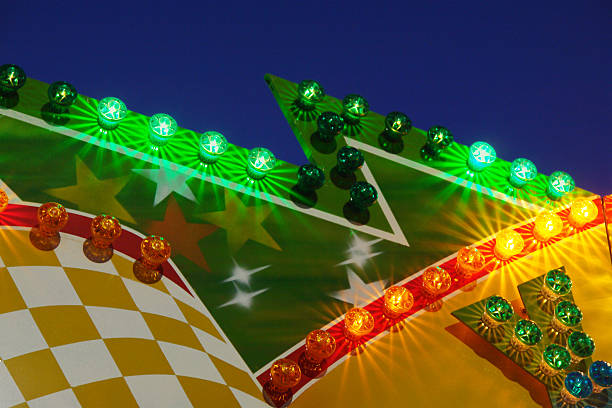 Zigzag carnival marquee stock photo