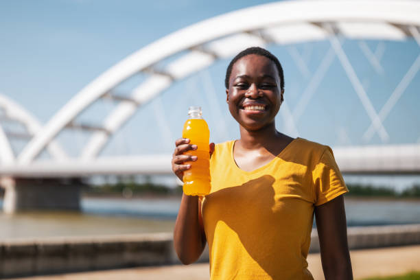 istock Sporty woman drinking energy drink 1757727124