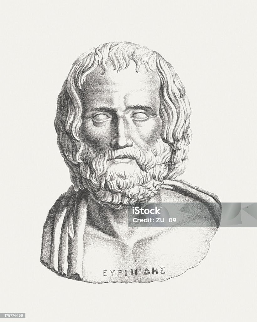 Euripides - Lizenzfrei Altertümlich Stock-Illustration