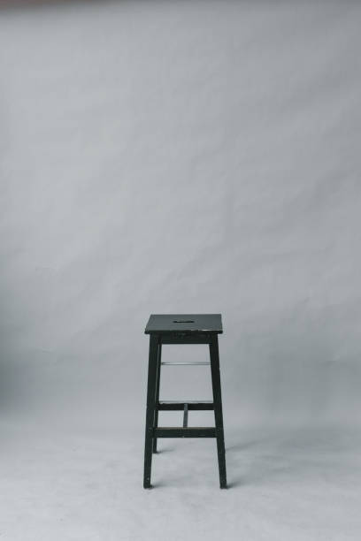 istock black stool stool on a gray paper background in a photo studio 1757761529