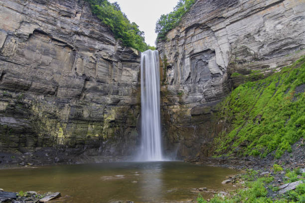 Taughannock falls in Trumansburg, New York, USA