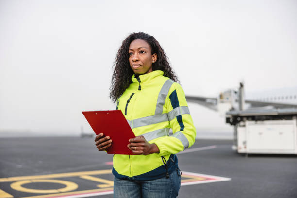 istock Mix-raced Female Airport Planner 1757768458