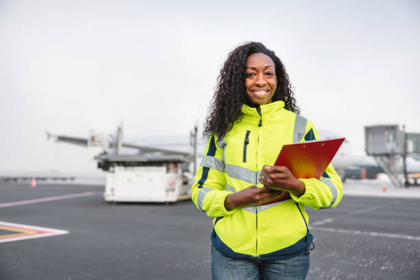istock Smiling Female Ground Worker At The Airport 1757768786