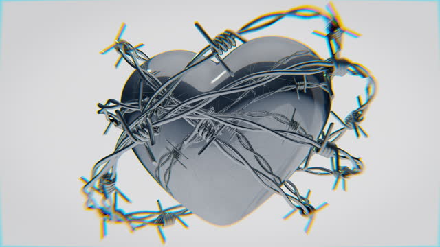 Heart With Barbed Wire Around