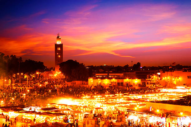 marrakesh - jema el fna - fotografias e filmes do acervo