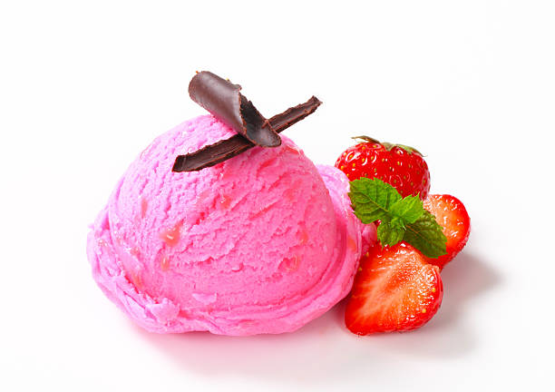 istock Scoop of strawberry ice cream 175783984