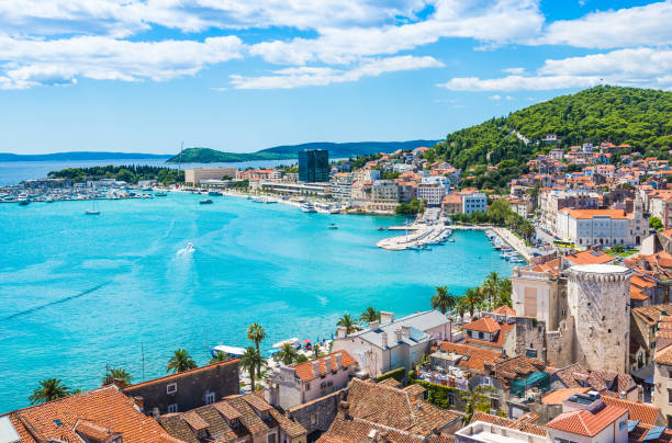 istock Split panoramic view of old town, Dalmatia, Croatia. 1757845747