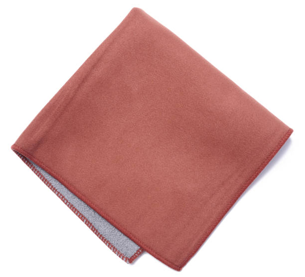istock Folded textile napkin for house cleaning on white isolated background 1757852250