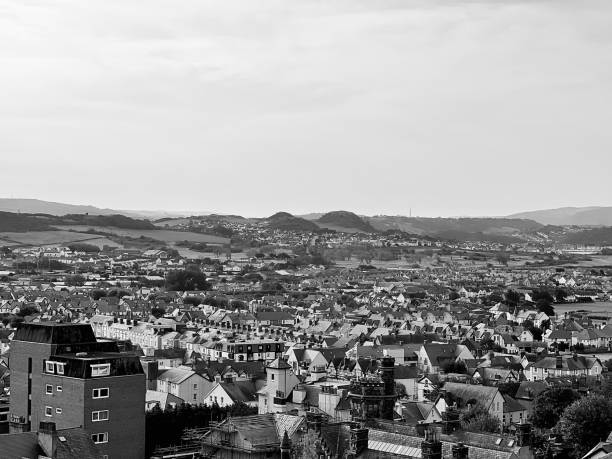 istock Scenic view over the rooftops at Llandudno in Wales 1757855596