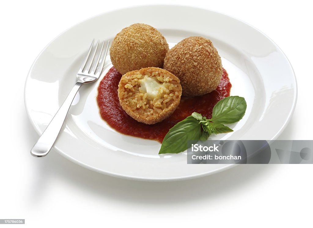 arancini, fried rice balls italian cuisine Rice Croquette Stock Photo