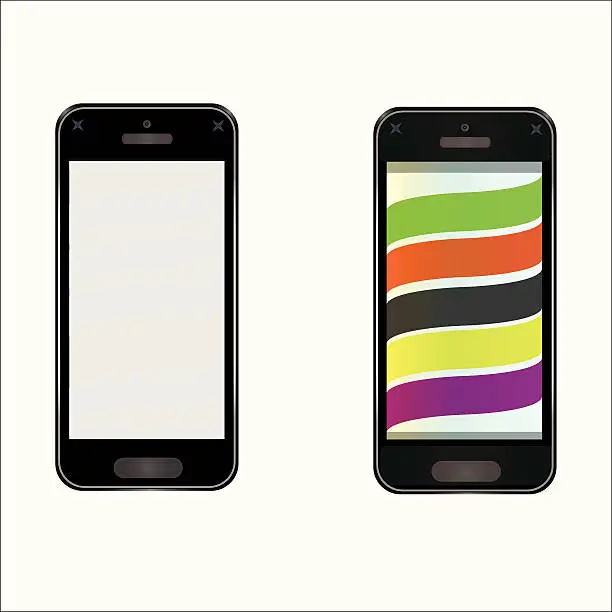 Vector illustration of Vector mobile phone