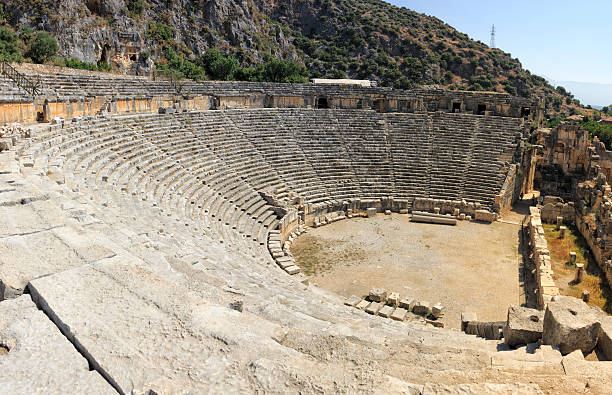 Theater in Demre stock photo