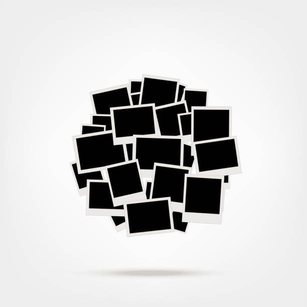 istock Pile of photos, insert your pictures into frames 175789541
