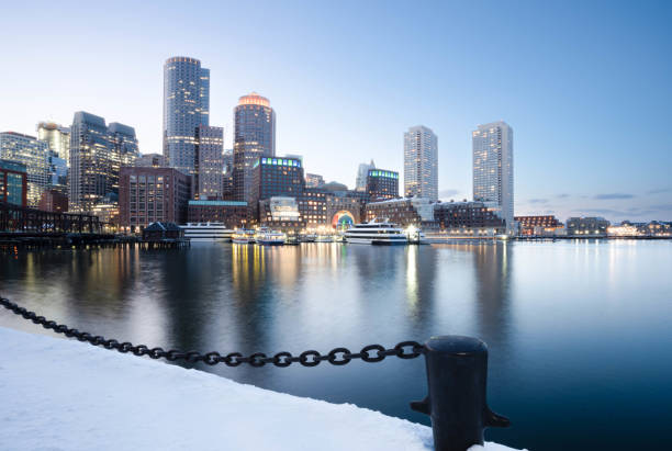 istock Boston Skyline in winter 1757911378