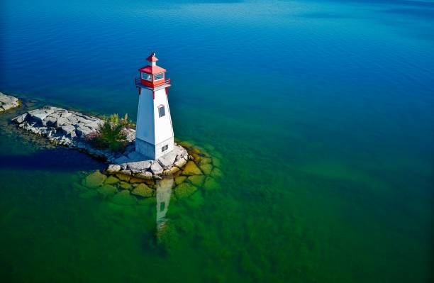 istock Coastal Lighthouse on a Calm Morning 1757916342