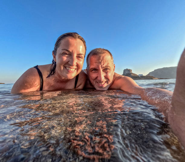 istock Happy couple in love on the beach. 1757920930