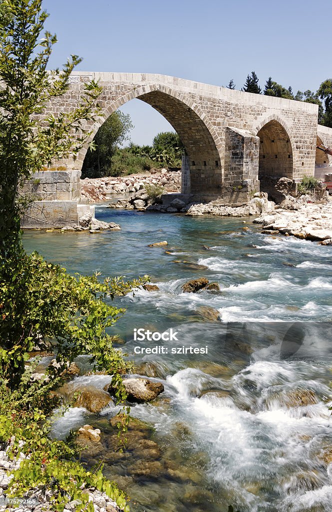 Antic Roman bridge Antic Roman bridge over the KÃ¶prÃ¼Ã§ay river Anatolia Stock Photo
