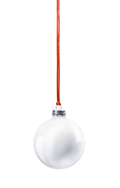 istock Hanging White Christmas Ornament 1757938340