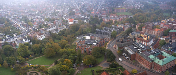istock Residential district in Odense center along the stream 