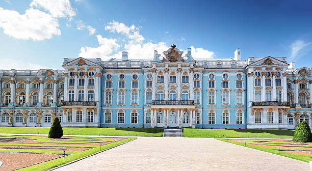 katherine's palace hall in tsarskoe scritta (pushkin). - palazzo di caterina foto e immagini stock