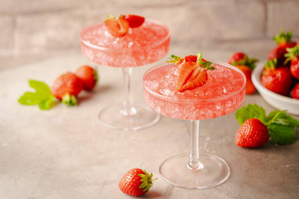 istock Strawberry cocktail in a glass 1757949822