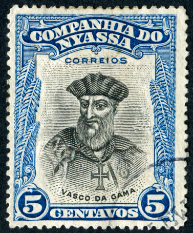 Cancelled Stamp From Nyassa (Mozambique) Featuring The Explorer, Vasco Da Gama.  Vasco Da Gama Lived From 1460 Until 1524.