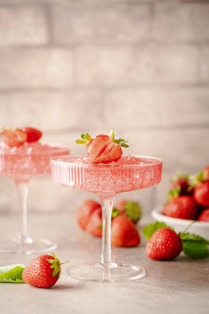 istock Strawberry cocktail in a glass 1757950368