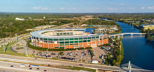Waco, TX - September 22, 2023: McLane Stadium, home of the Baylor University Bears football team.