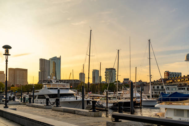 istock Downtown Boston looking over the marina 1757968150