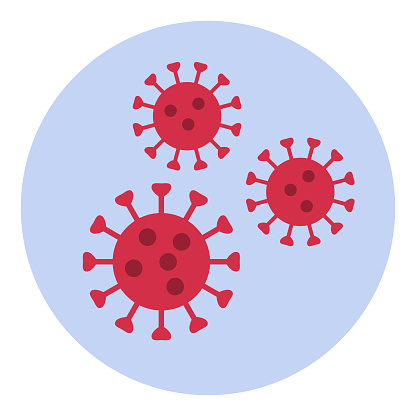 Virus and infections, isolated medical icon