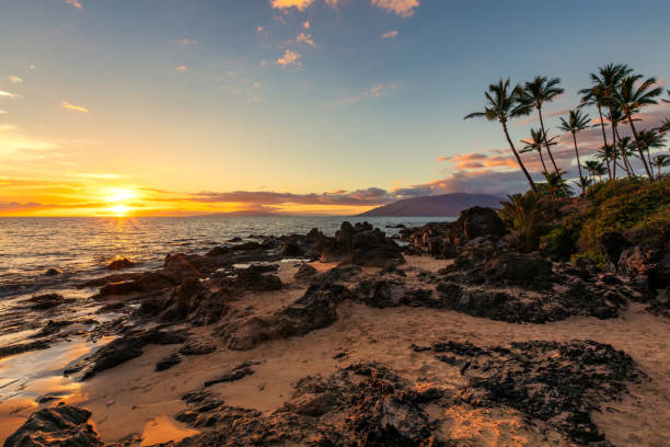 istock Sunset at Charley Young Beach, Maui Hawaii 1757972556