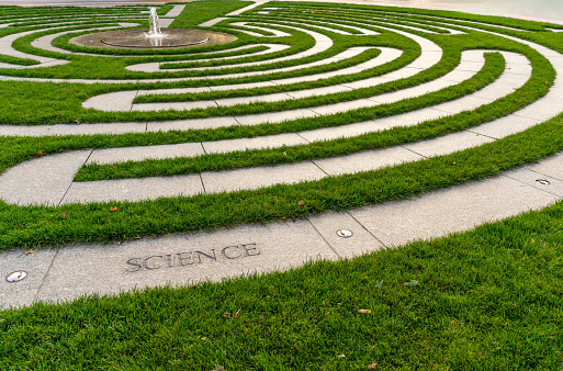 Maze in Boston near the University district, Boston, Massachusetts, USA
