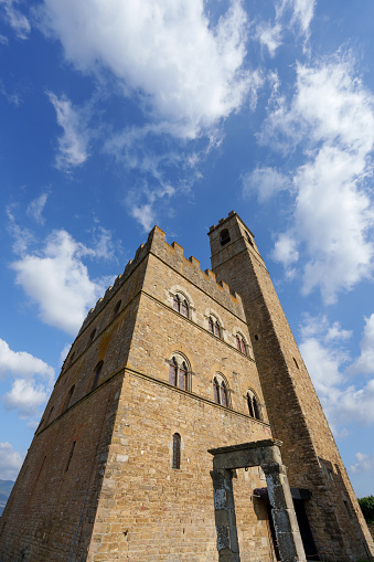 Medieval Poppi Castle in the Casentino area, Tuscany, Italy