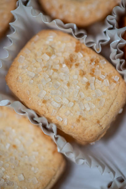 istock Danish butter cookies sweet tea biscuits in paper packaging 1758016172