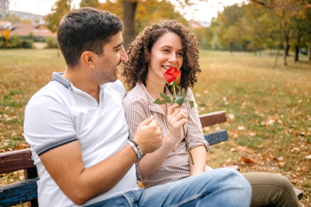istock Young couple spending time outside in Autumn 1758034937