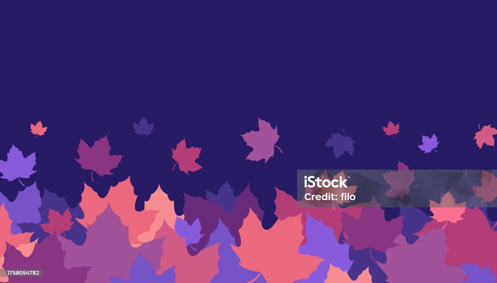 Fall Color Strip Background Autumn Leaf Fall Background Stock Illustration - Download Image Now ...
