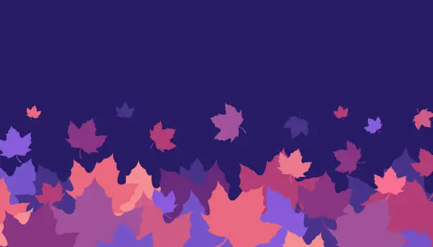 Vector illustration of Autumn Leaf Fall Background