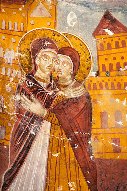 istock Ancient Painting on the wall of Sumela Monastery 175806784
