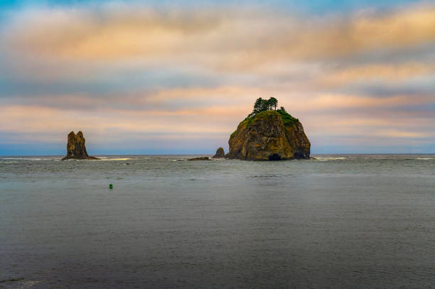 istock Sunset at La Push Beach in Washington State, Olympic National Park Area 1758093671