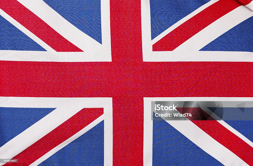 A bandeira da Inglaterra, em close-up - Foto de stock de Bandeira royalty-free