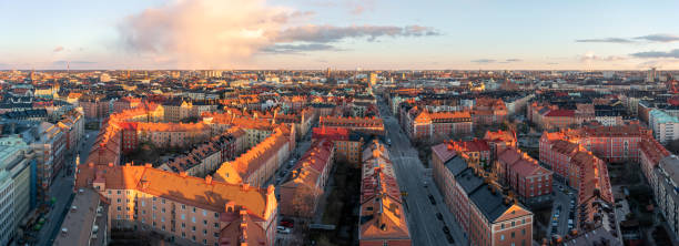 istock Sunset panorama over Vasastan, Stockholm. 1758127715