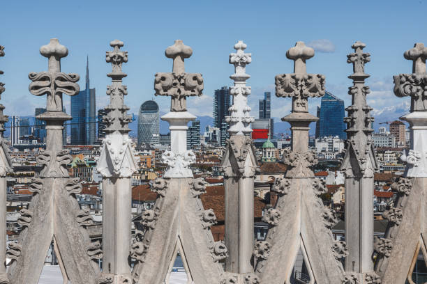 istock Views from the rooftop of Duomo Milano 1758134222