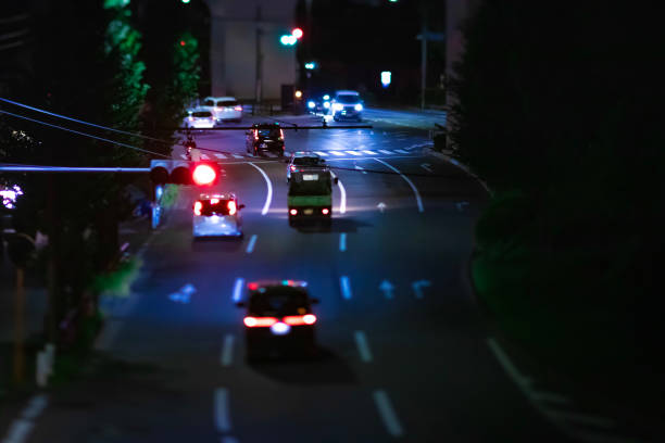 istock A night miniature traffic jam at the city intersection 1758151370