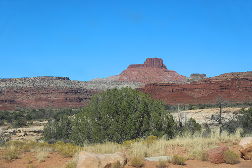 6805ft Jacob's Chair as seen from Utah State Route 95.