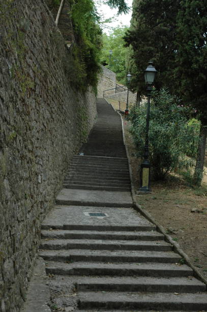 istock stone stairs that connect lower Volterra to the upper part 1758202127