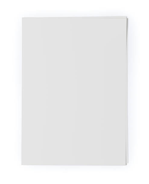 istock Mockup of disorderly stack of paper sheets isolated on a white background. 3d illustration 1758269470