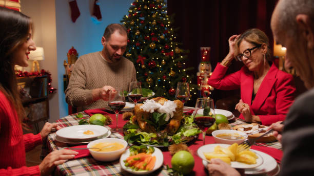 istock Thanksgiving dinner  with the family 1758330695